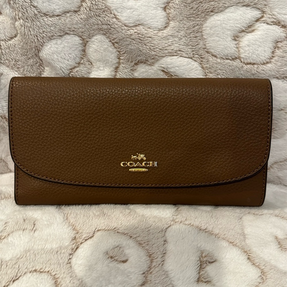 Coach envelope wallet with checkbook
